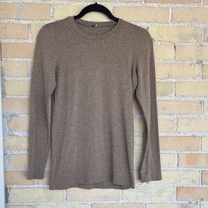 Splendid Heathered Brown Knit Top